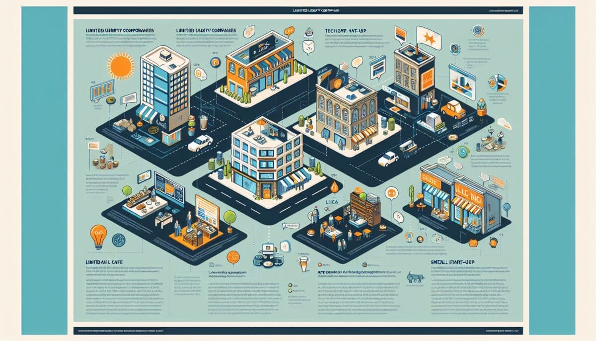 An infographic showcasing various applications of Large Language Models in small businesses.