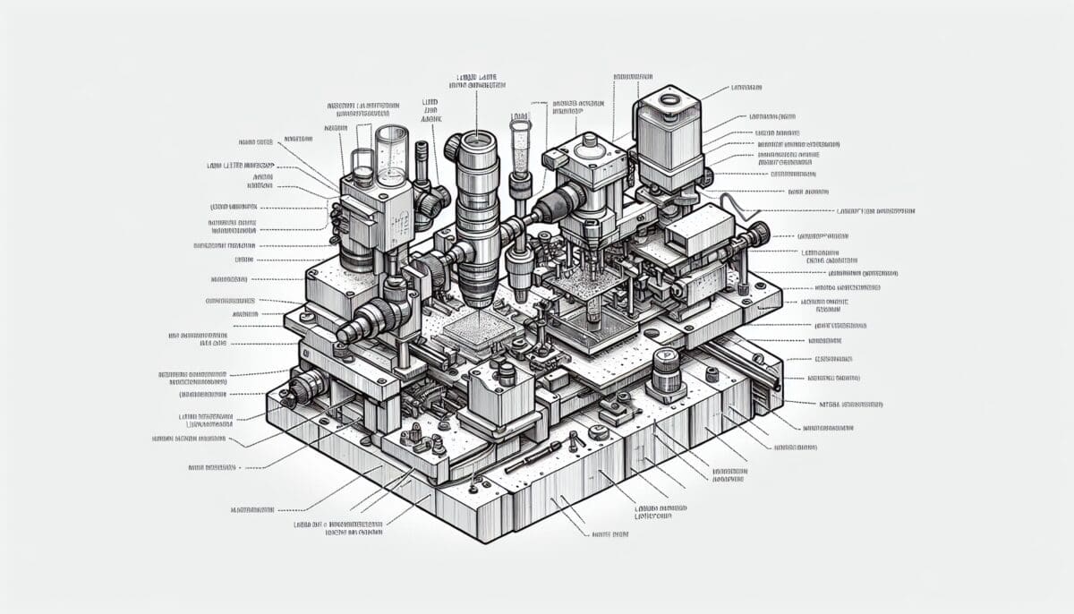 A diagram illustrating the basic architecture and components of a Large Language Model